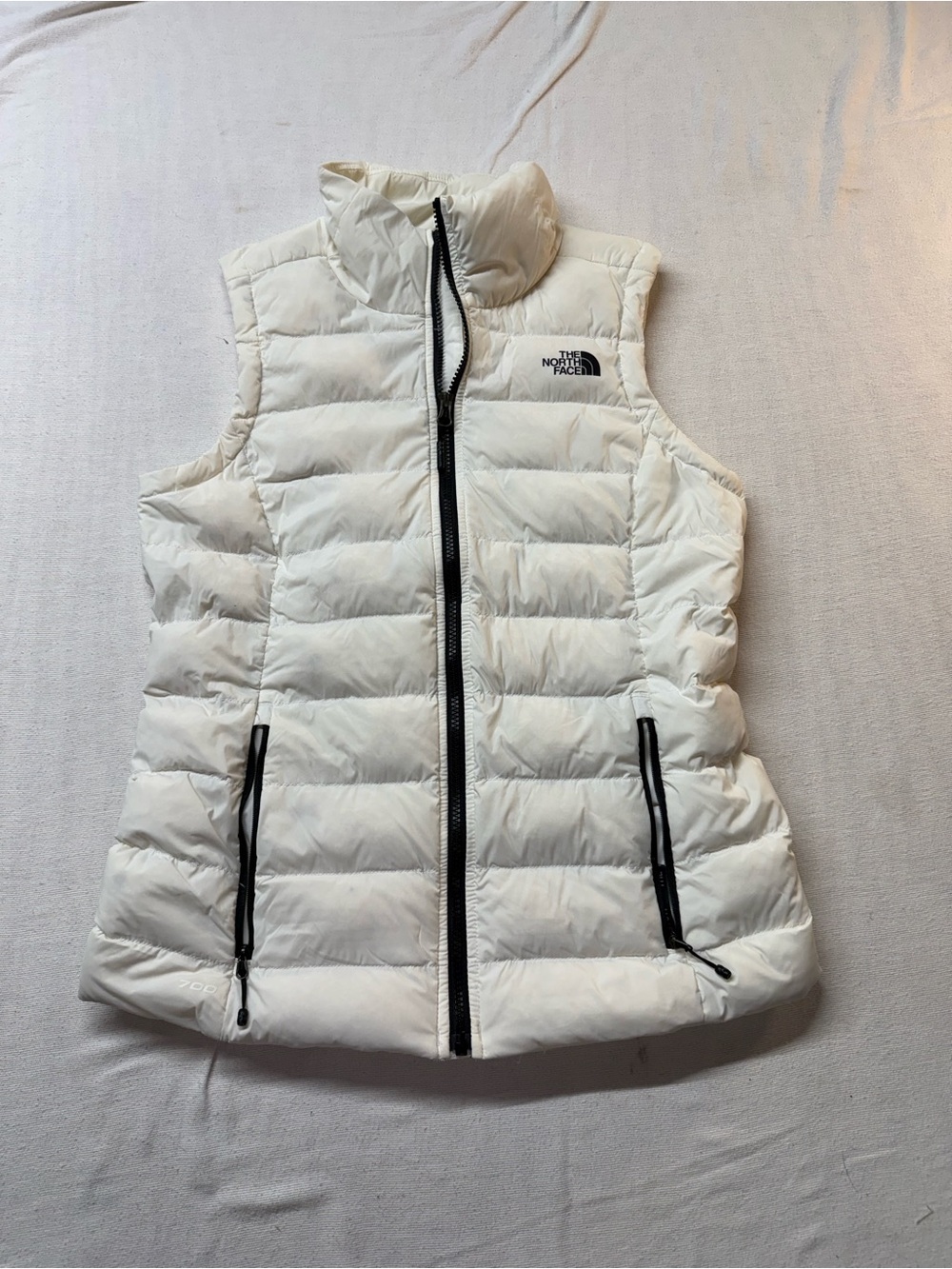 The North Face Women's White Quilted Down Vest